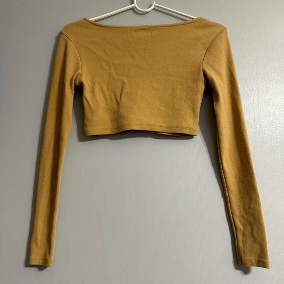 Lovers and Friends Crop Cardigan in Yellow Size XXS - Picture 2 of 7